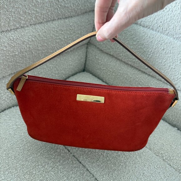 Gucci Handbags - Rare GUCCI Suede Boat Bag